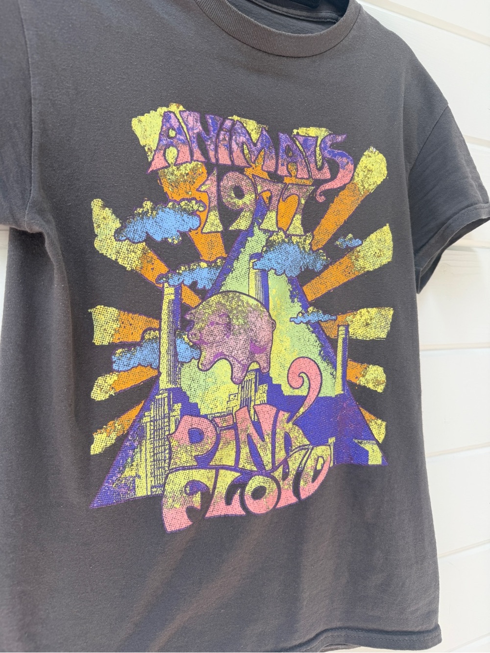 Pink Floyd Animals 1977 Graphic Tee | Faded Charcoal | Band Tee | S